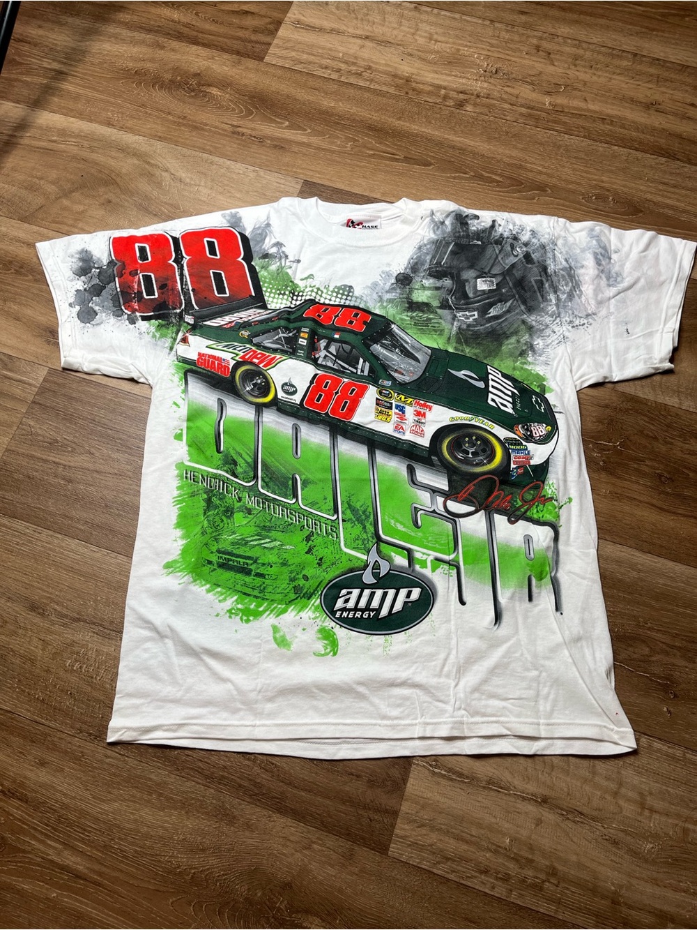 Dale Earnhardt Jr Shirt Mens L Nascar Chase Racing Mountain Dew AOP 88 VTG